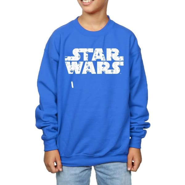 Star Wars Sweatshirt med julig logotyp för pojkar
