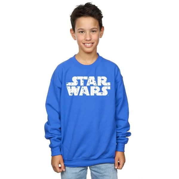 Star Wars Sweatshirt med julig logotyp för pojkar