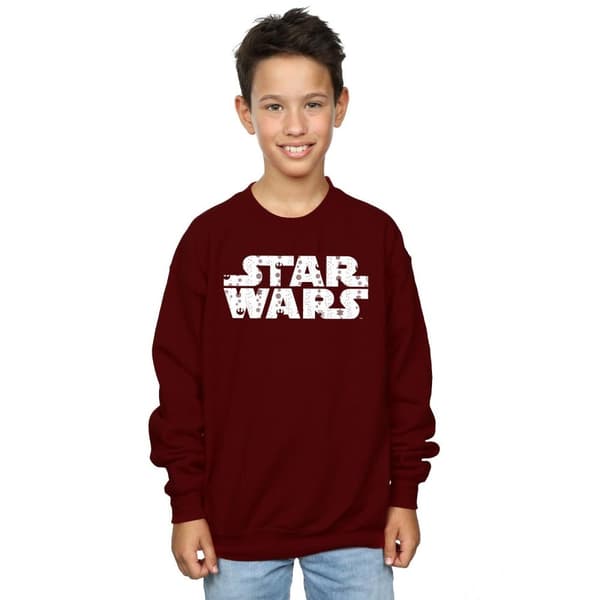 Star Wars Sweatshirt med julig logotyp för pojkar
