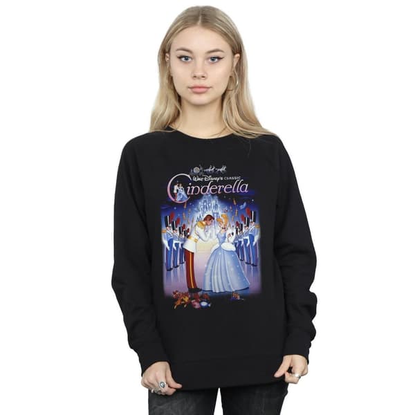 Disney Womens/Ladies Cinderella Collage Poster Sweatshirt