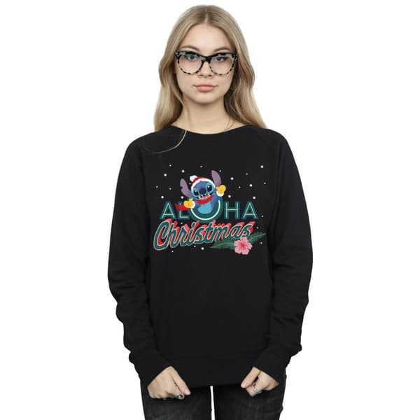 Disney Lilo And Stitch Aloha Christmas - Sweatshirt för kvinnor/damer