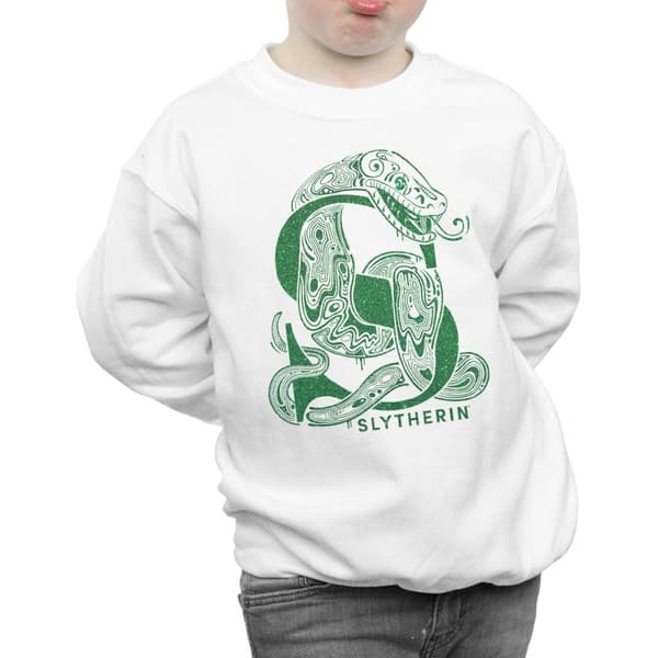 Harry Potter Pojkar Slytherin Glitter Sweatshirt