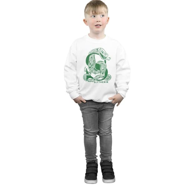 Harry Potter Pojkar Slytherin Glitter Sweatshirt