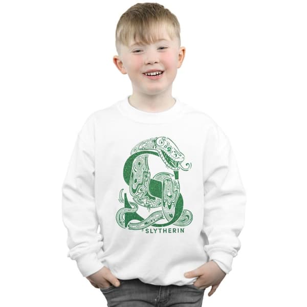Harry Potter Pojkar Slytherin Glitter Sweatshirt