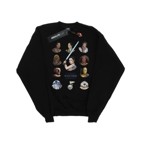 Star Wars: The Rise of Skywalker Star Wars The Rise Of Skywalker Resistance Character Line Up Sweatshirt för flickor