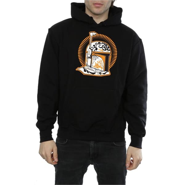 Star Wars Mens Boba Fett Dia De Los Muertos Hoodie