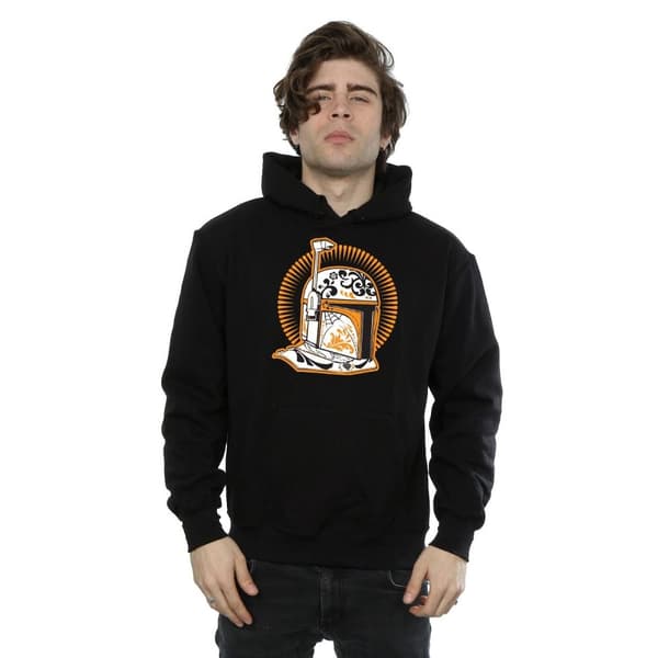 Star Wars Mens Boba Fett Dia De Los Muertos Hoodie