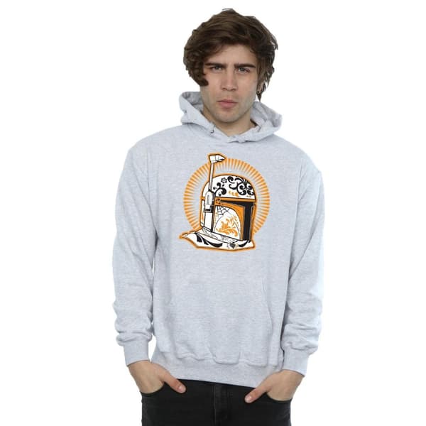 Star Wars Mens Boba Fett Dia De Los Muertos Hoodie
