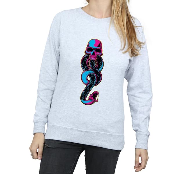 Harry Potter Womens/Ladies Neon Dark Mark Sweatshirt