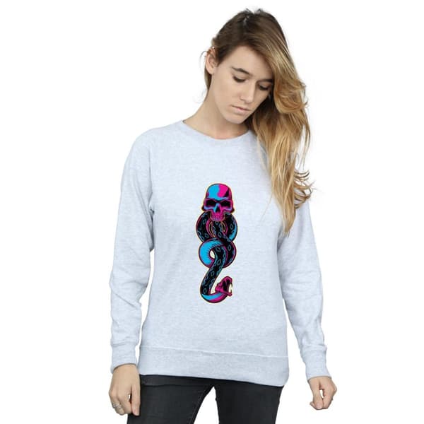 Harry Potter Womens/Ladies Neon Dark Mark Sweatshirt