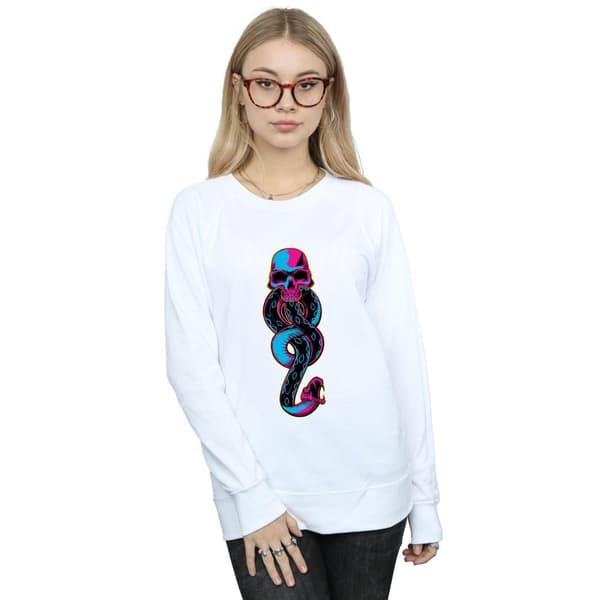 Harry Potter Womens/Ladies Neon Dark Mark Sweatshirt