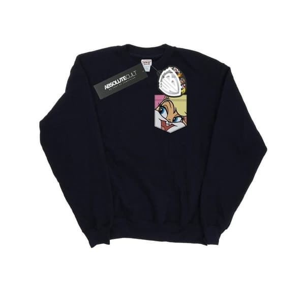 Looney Tunes Dam/Lady Lola Sweatshirt med kaninansikte och fuskficka
