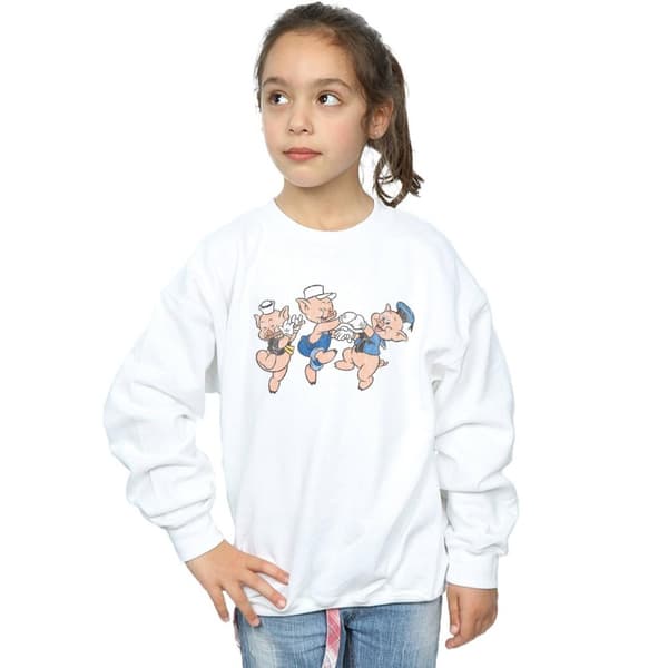 Disney Girls Three Little Pigs Having Fun Sweatshirt