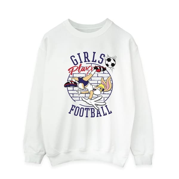 Looney Tunes Mens Lola Bunny Girls Play Football Sweatshirt