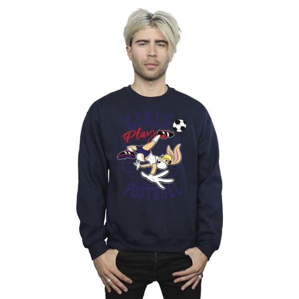 Looney Tunes Mens Lola Bunny Girls Play Football Sweatshirt