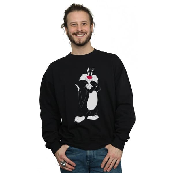 Looney Tunes Mens Sylvester Crossed Arms Sweatshirt