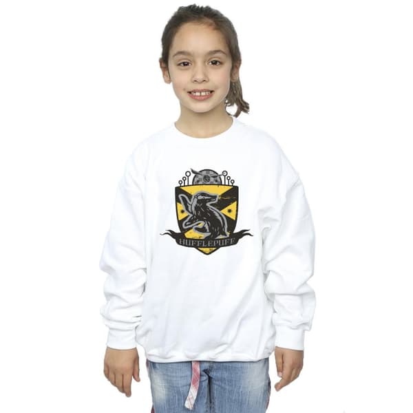 Harry Potter Girls Hufflepuff Chest Badge Sweatshirt