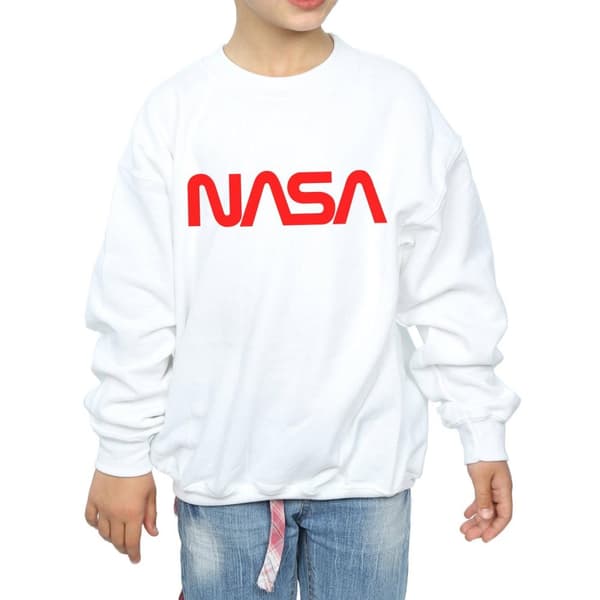 NASA Girls Modern Logo Sweatshirt