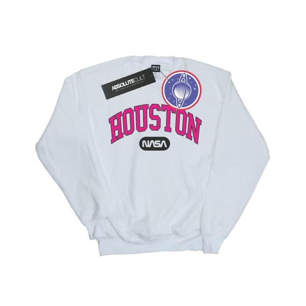 NASA Dam/Tjej Houston Collegiate Sweatshirt White L