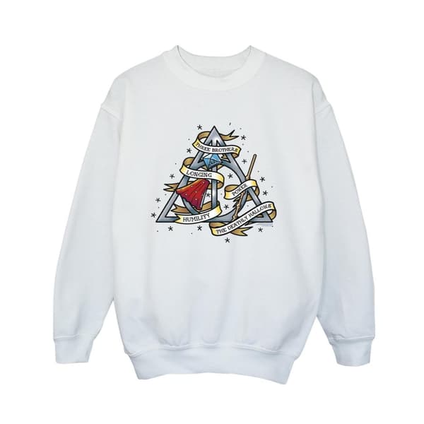 Harry Potter Boys Dödsrelikerna Sweatshirt med boyfriend-färg