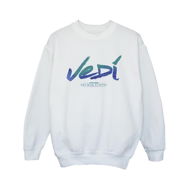 Star Wars Boys Obi-Wan Kenobi Jedi Painted Font Sweatshirt