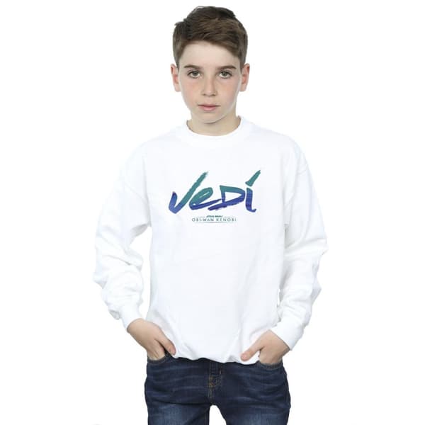 Star Wars Boys Obi-Wan Kenobi Jedi Painted Font Sweatshirt