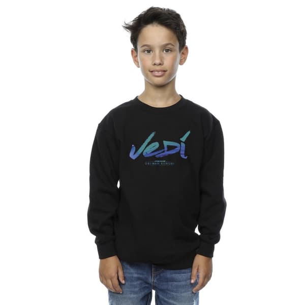 Star Wars Boys Obi-Wan Kenobi Jedi Painted Font Sweatshirt