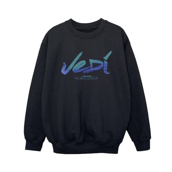 Star Wars Boys Obi-Wan Kenobi Jedi Painted Font Sweatshirt