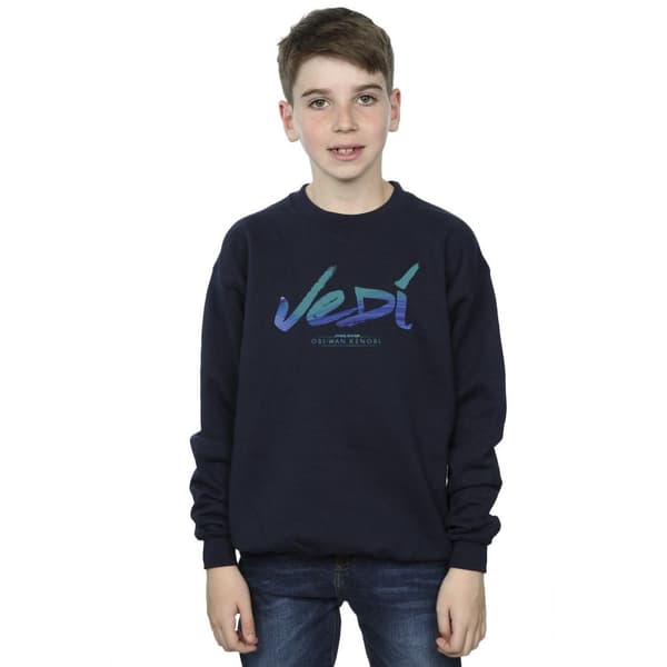 Star Wars Boys Obi-Wan Kenobi Jedi Painted Font Sweatshirt