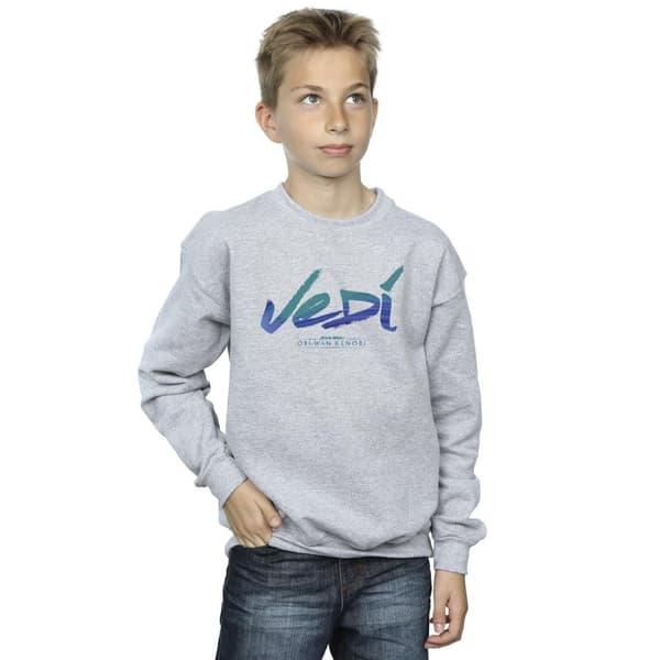 Star Wars Boys Obi-Wan Kenobi Jedi Painted Font Sweatshirt