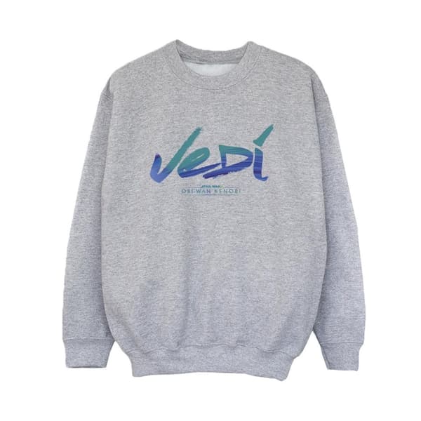 Star Wars Boys Obi-Wan Kenobi Jedi Painted Font Sweatshirt