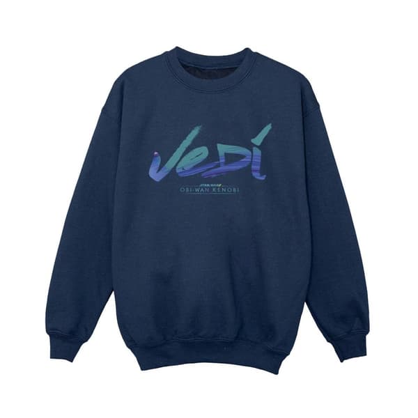Star Wars Boys Obi-Wan Kenobi Jedi Painted Font Sweatshirt