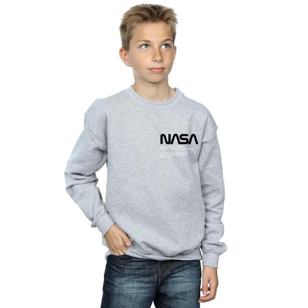 NASA Pojkar Johnson Worm - Sweatshirt med fickprint