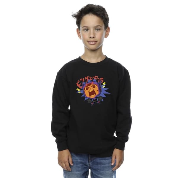Disney Boys Big Hero 6 Baymax Hiro Angry Manga Sweatshirt