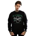 Miniatyrbilde 2 av 5: Harry Potter Mens Slytherin Quidditch Emblem Sweatshirt