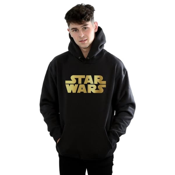 Star Wars Mens Gold Logo Hoodie