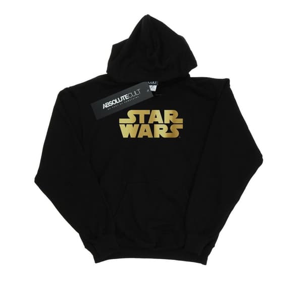 Star Wars Mens Gold Logo Hoodie