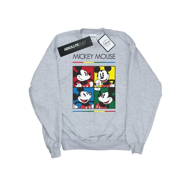 Disney Boys Mickey Mouse Square Colour Sweatshirt