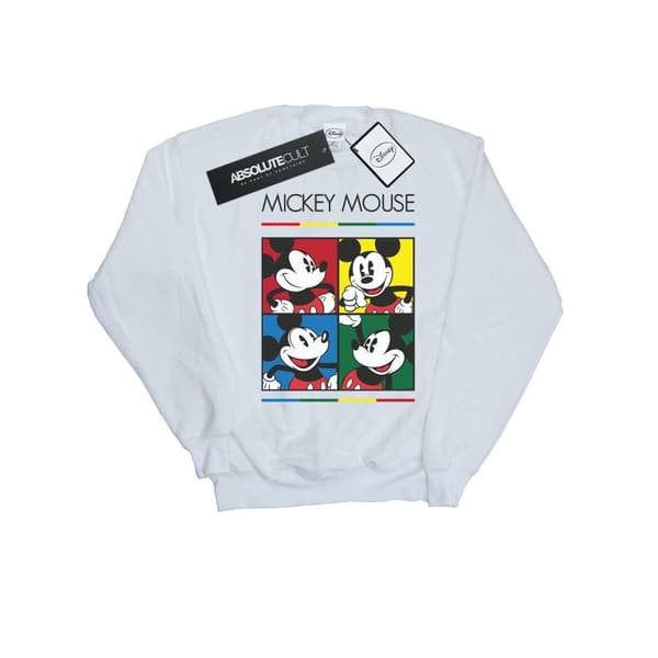 Disney Boys Mickey Mouse Square Colour Sweatshirt
