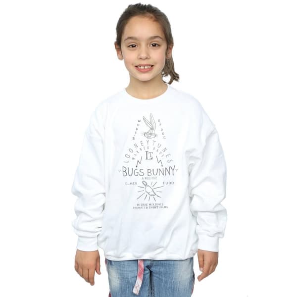 Looney Tunes Girls Bugs Bunny A Wild Hare Sweatshirt