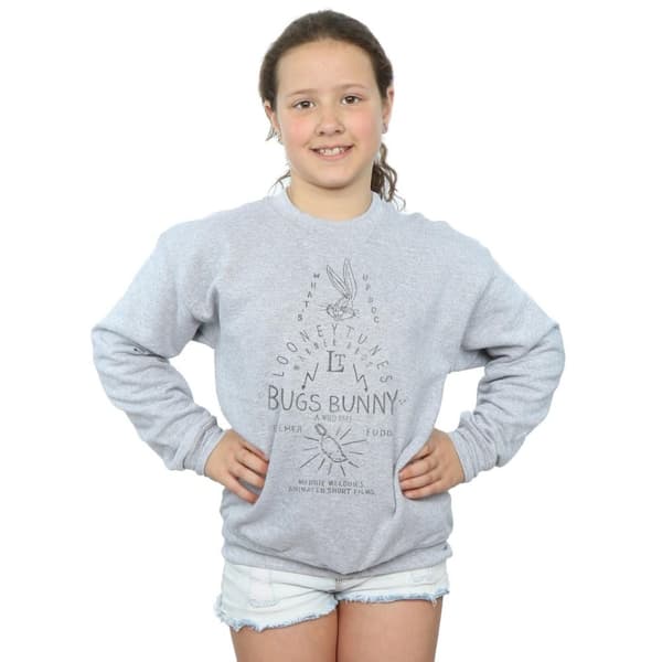 Looney Tunes Girls Bugs Bunny A Wild Hare Sweatshirt