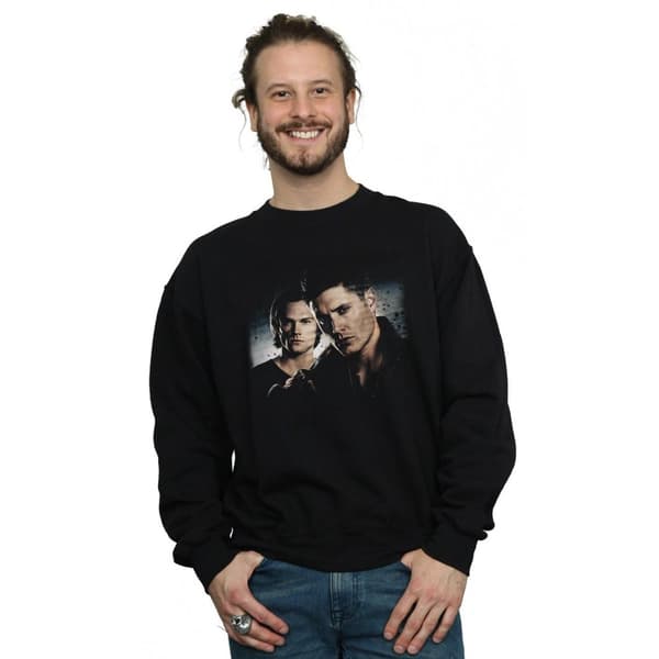 Supernatural Mens Sam And Dean Poster Sweatshirt