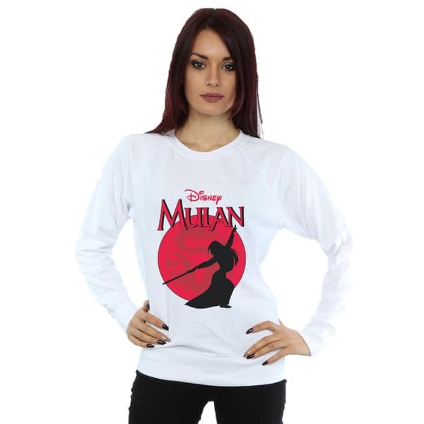 Disney Womens/Ladies Mulan Dragon Silhouette Sweatshirt