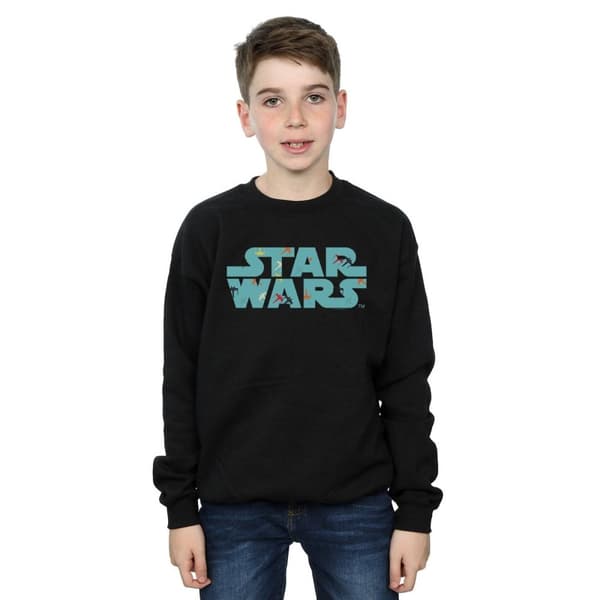 Star Wars Retro X-Wing-tröja med logotyp och mönster för pojkar