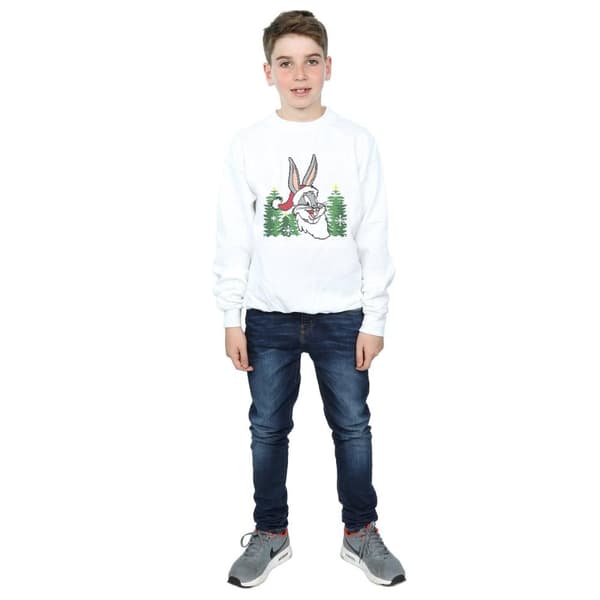 Looney Tunes Boys Bugs Bunny Christmas Fair Isle Sweatshirt
