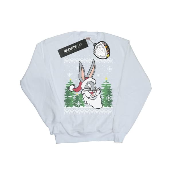 Looney Tunes Boys Bugs Bunny Christmas Fair Isle Sweatshirt