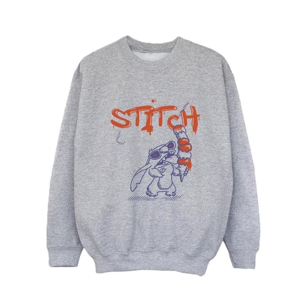 Disney Lilo & Stitch Ice Creams-tröja för flickor Sports Grey 9-11 Years