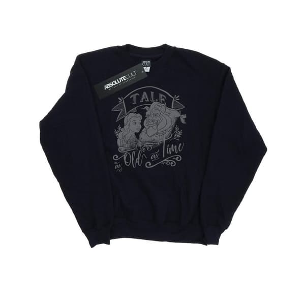 Disney Womens/Ladies Beauty And The Beast Tale As Old As Time Sweatshirt Black L