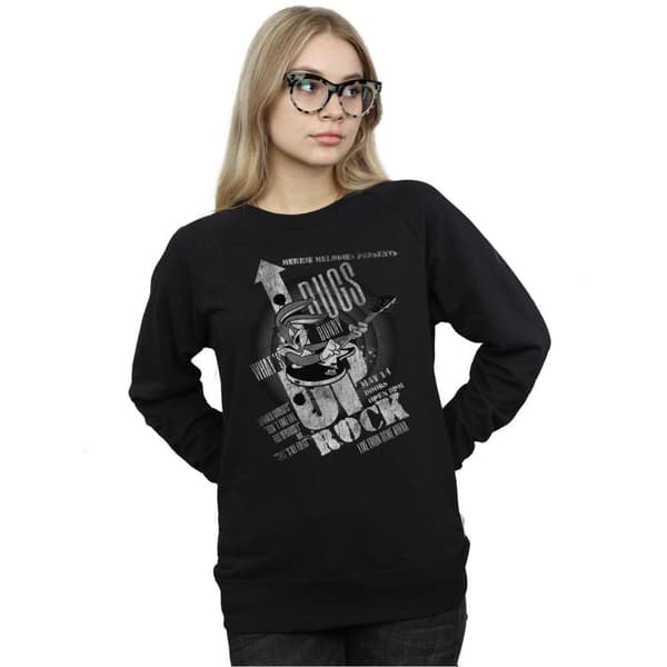 Looney Tunes Womens/Ladies Bugs Bunny What´s Up Rock Sweatshirt