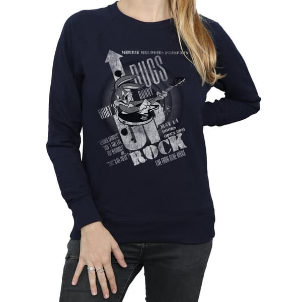 Looney Tunes Womens/Ladies Bugs Bunny What´s Up Rock Sweatshirt